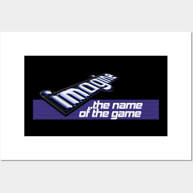 Imagine: The Name of the Game Retro Games Logo Wall Art by Meta Cortex